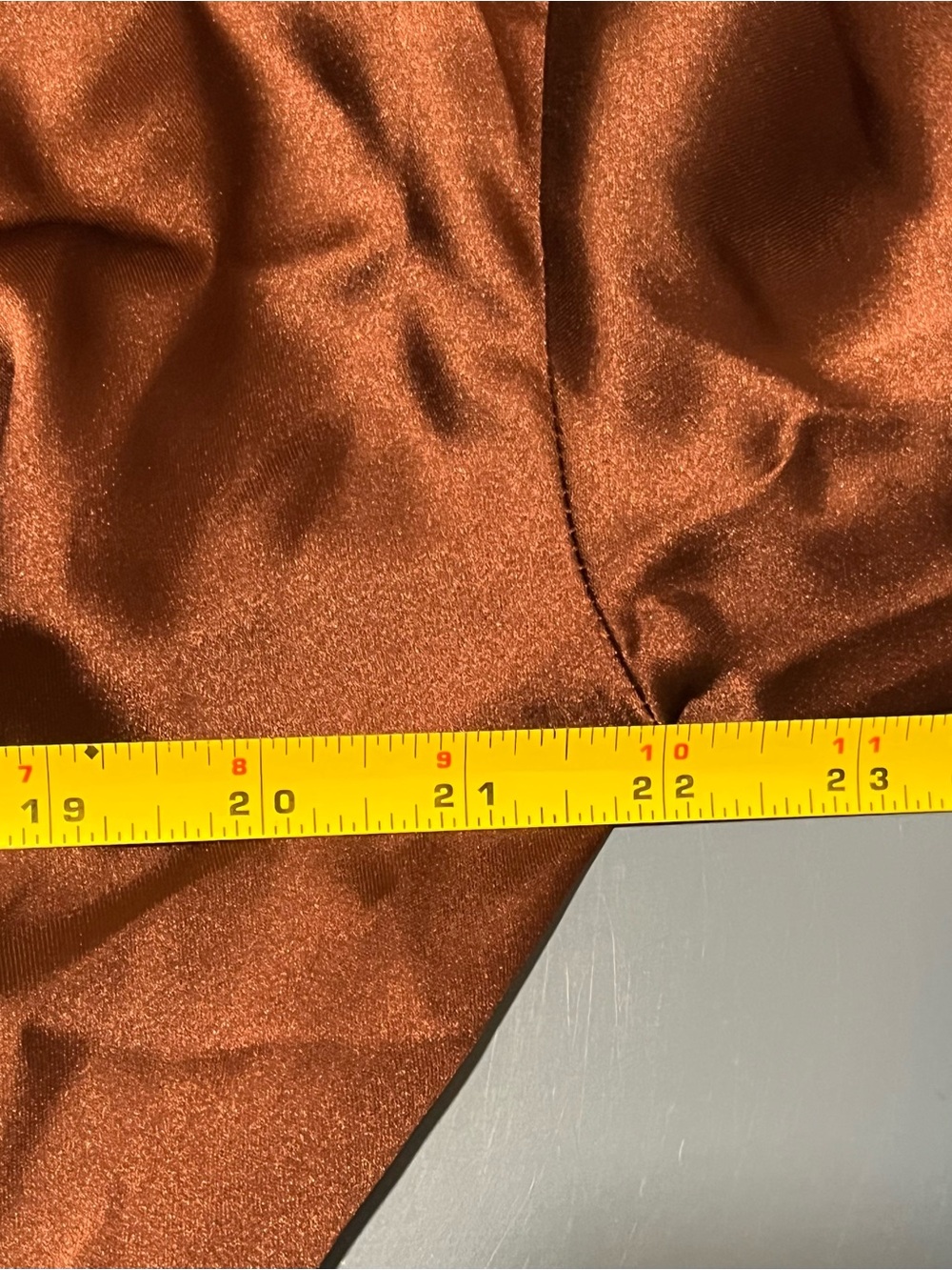 NWT Zara Satin Wrap Midi Dress in Chocolate Brown - Picture 9 of 12
